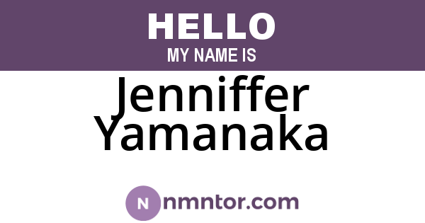 Jenniffer Yamanaka
