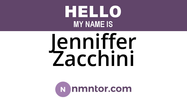 Jenniffer Zacchini