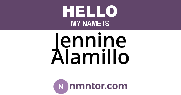 Jennine Alamillo