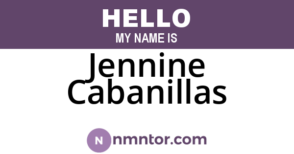 Jennine Cabanillas