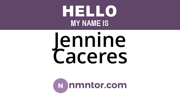 Jennine Caceres