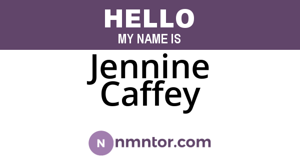Jennine Caffey