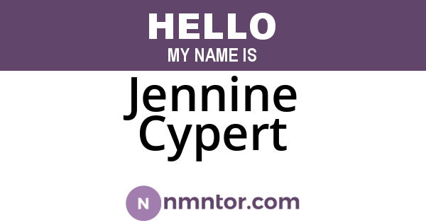 Jennine Cypert