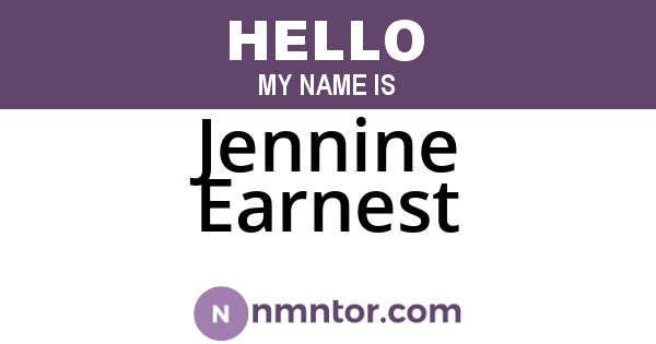 Jennine Earnest