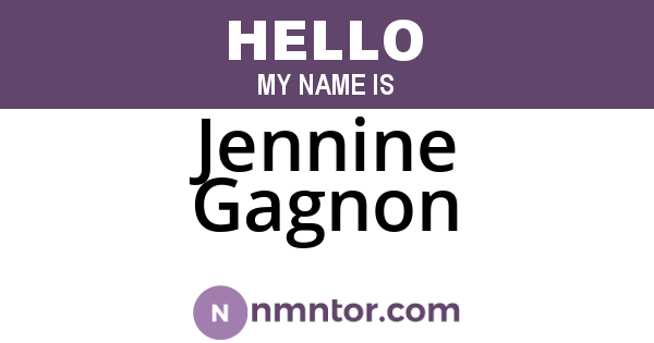 Jennine Gagnon