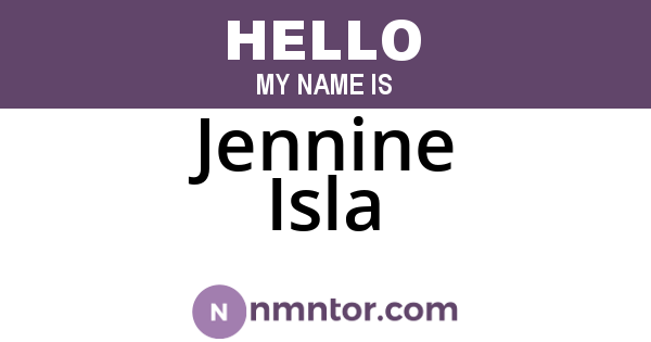 Jennine Isla