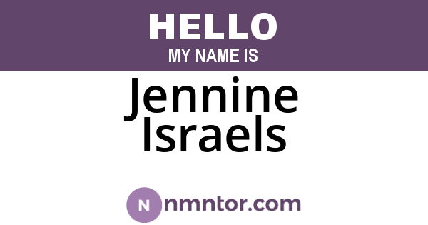 Jennine Israels