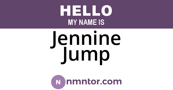 Jennine Jump