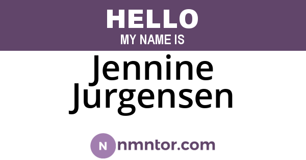 Jennine Jurgensen