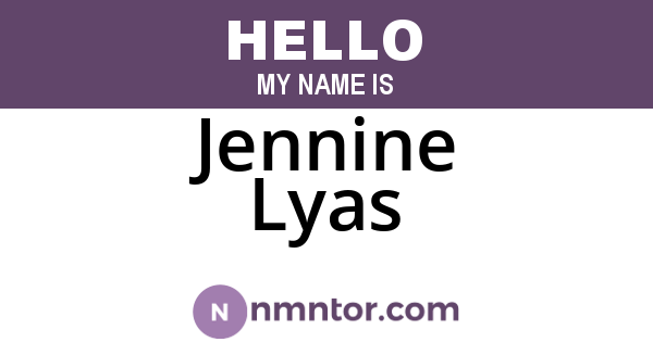 Jennine Lyas
