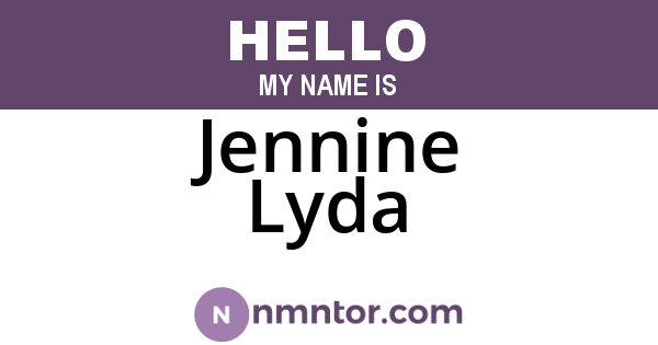 Jennine Lyda