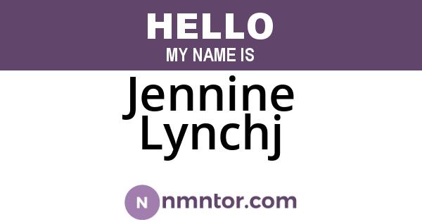 Jennine Lynchj
