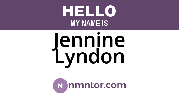Jennine Lyndon