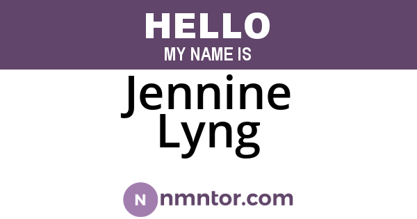 Jennine Lyng