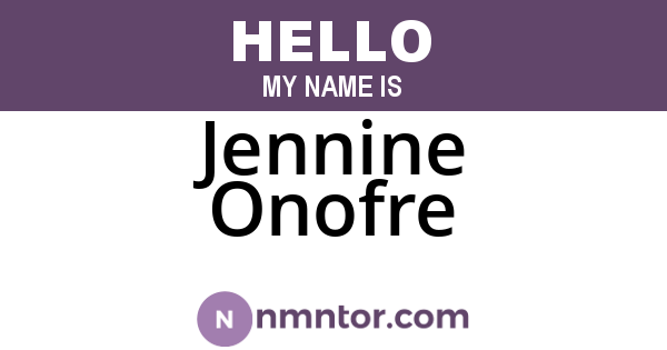Jennine Onofre