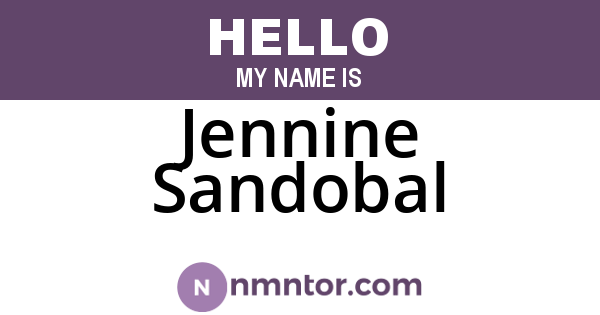 Jennine Sandobal