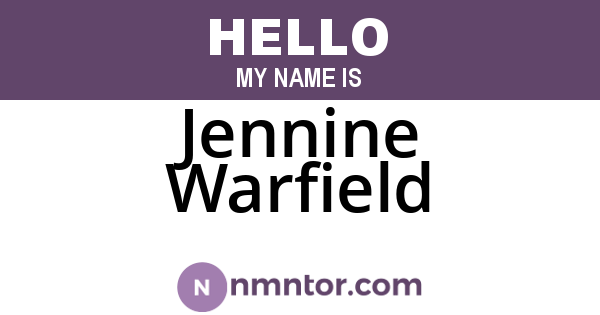 Jennine Warfield