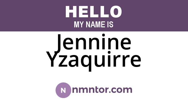 Jennine Yzaquirre