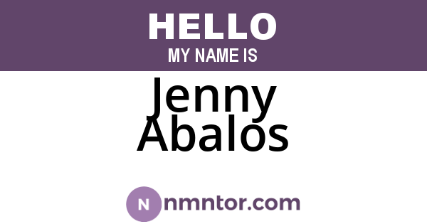 Jenny Abalos