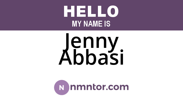 Jenny Abbasi