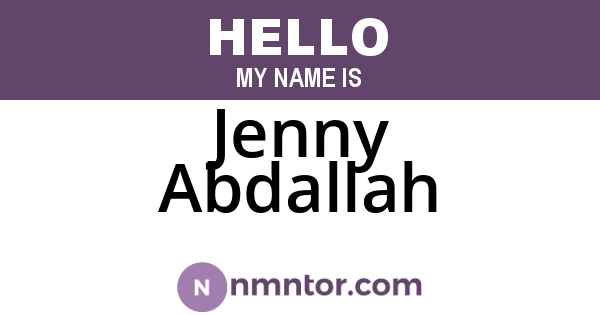Jenny Abdallah