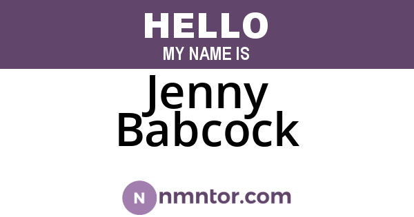 Jenny Babcock
