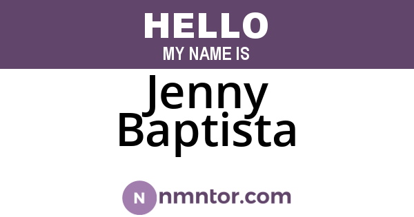 Jenny Baptista