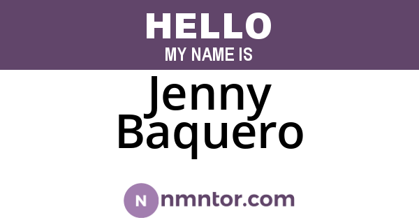 Jenny Baquero