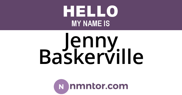 Jenny Baskerville