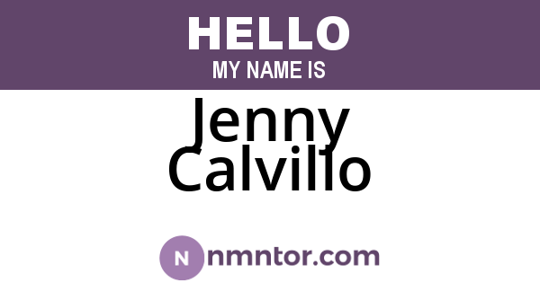 Jenny Calvillo