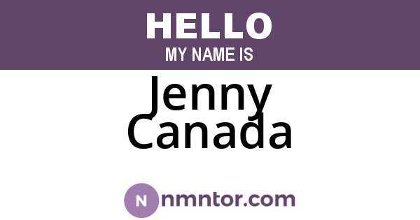 Jenny Canada