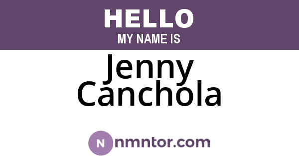 Jenny Canchola