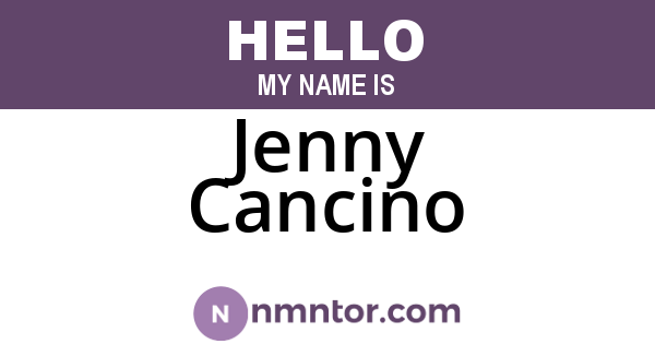 Jenny Cancino