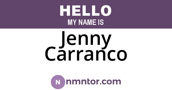 Jenny Carranco