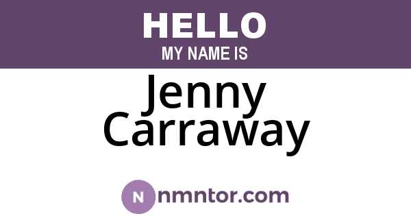 Jenny Carraway