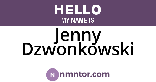 Jenny Dzwonkowski