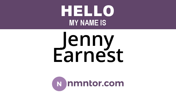 Jenny Earnest