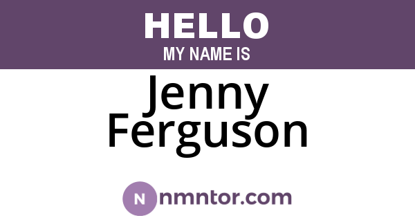 Jenny Ferguson