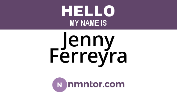 Jenny Ferreyra