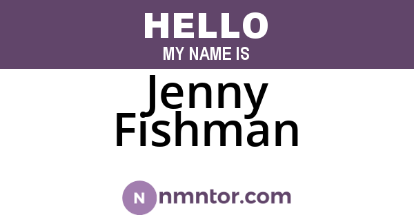 Jenny Fishman