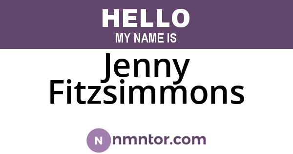 Jenny Fitzsimmons