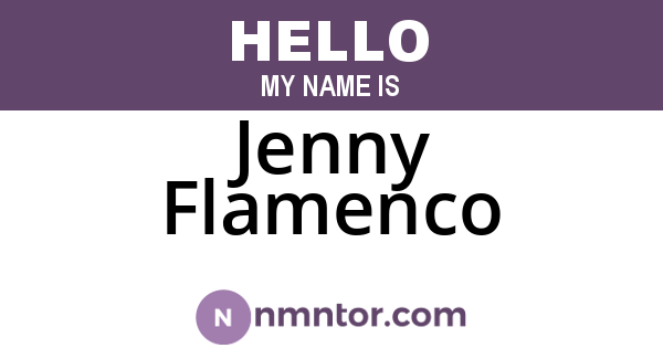 Jenny Flamenco