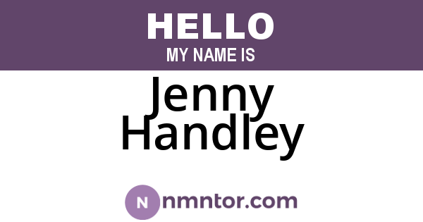 Jenny Handley
