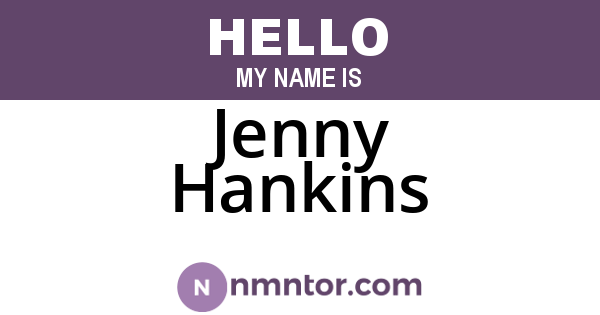 Jenny Hankins
