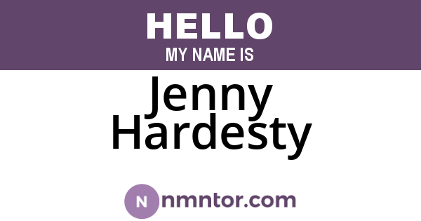 Jenny Hardesty
