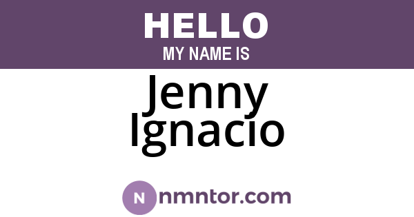 Jenny Ignacio