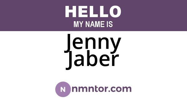 Jenny Jaber