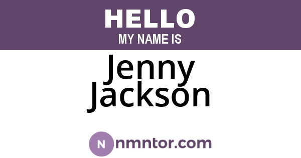 Jenny Jackson