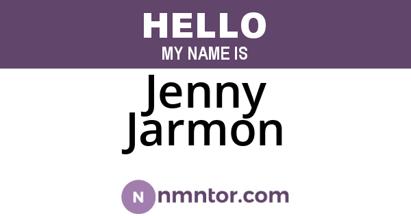Jenny Jarmon