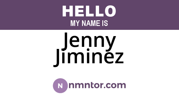 Jenny Jiminez